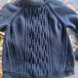 Talbots Navy Cowl Neck Sweater